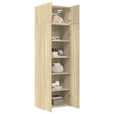 vidaXL Hochschrank Sonoma-Eiche 70x42,5x225 cm Holzwerkstoff