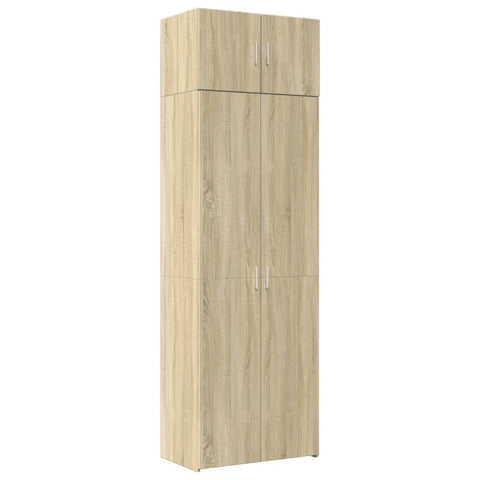 vidaXL Hochschrank Sonoma-Eiche 70x42,5x225 cm Holzwerkstoff