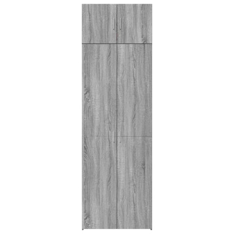 vidaXL Hochschrank Grau Sonoma 70x42,5x225 cm Holzwerkstoff