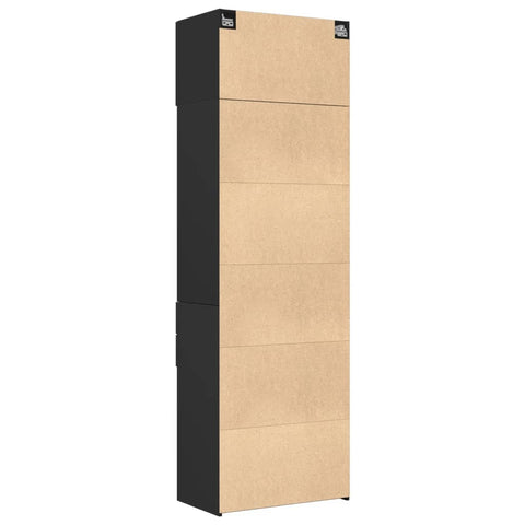 vidaXL Hochschrank Schwarz 70x42,5x225 cm Holzwerkstoff