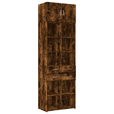 vidaXL Hochschrank Räuchereiche 70x42,5x225 cm Holzwerkstoff