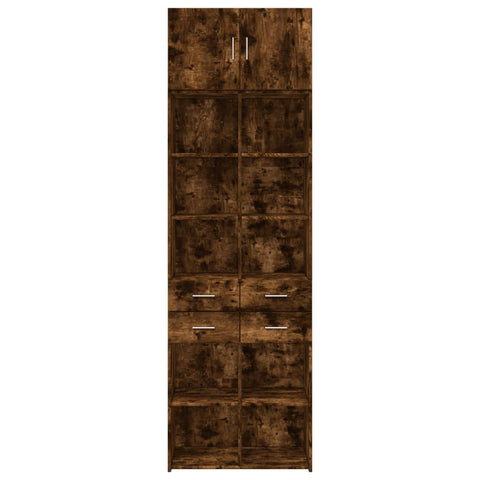 vidaXL Hochschrank Räuchereiche 70x42,5x225 cm Holzwerkstoff