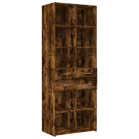 vidaXL Hochschrank Räuchereiche 70x42,5x225 cm Holzwerkstoff