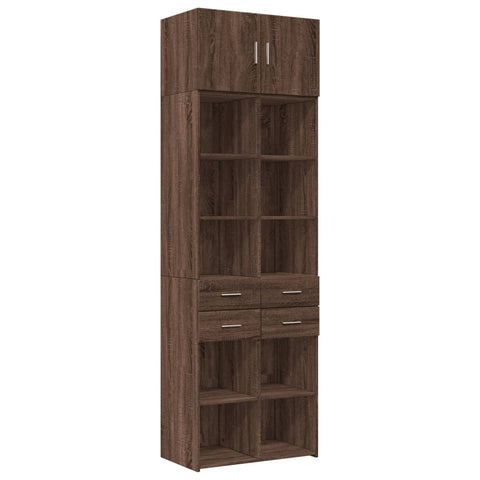 vidaXL Hochschrank Eichen-Optik 70x42,5x225 cm Holzwerkstoff