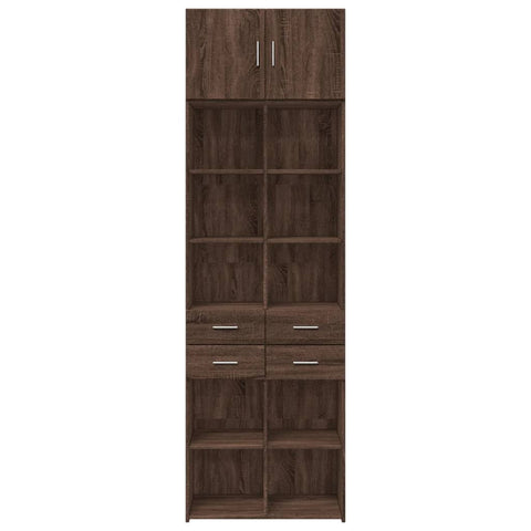 vidaXL Hochschrank Eichen-Optik 70x42,5x225 cm Holzwerkstoff