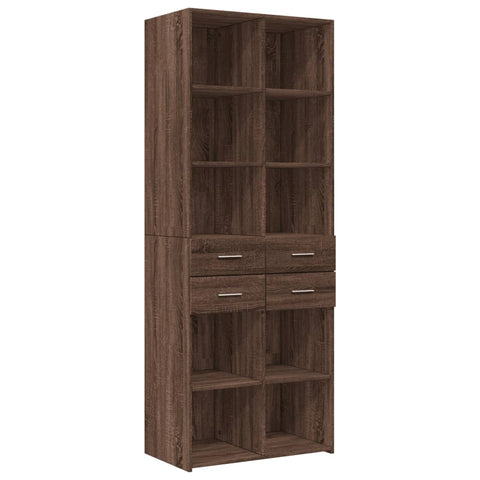 vidaXL Hochschrank Eichen-Optik 70x42,5x225 cm Holzwerkstoff