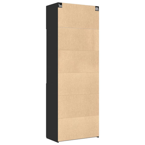 vidaXL Hochschrank Schwarz 80x42,5x225 cm Holzwerkstoff