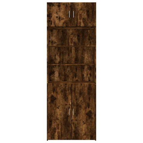 vidaXL Hochschrank Räuchereiche 80x42,5x225 cm Holzwerkstoff