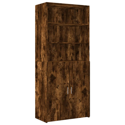 vidaXL Hochschrank Räuchereiche 80x42,5x225 cm Holzwerkstoff