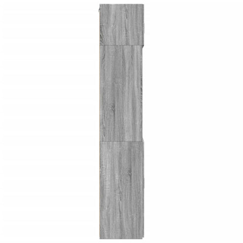 vidaXL Hochschrank Grau Sonoma 80x42,5x225 cm Holzwerkstoff