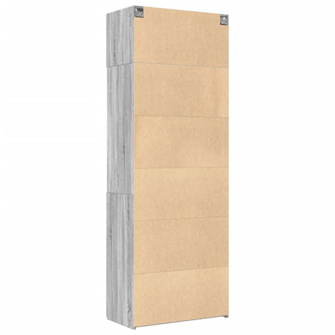 vidaXL Hochschrank Grau Sonoma 80x42,5x225 cm Holzwerkstoff