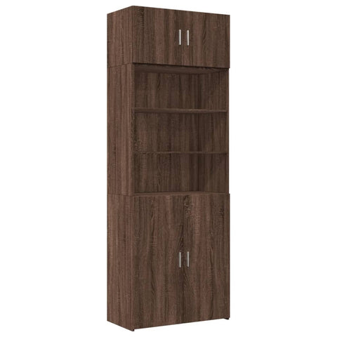 vidaXL Hochschrank Eichen-Optik 80x42,5x225 cm Holzwerkstoff