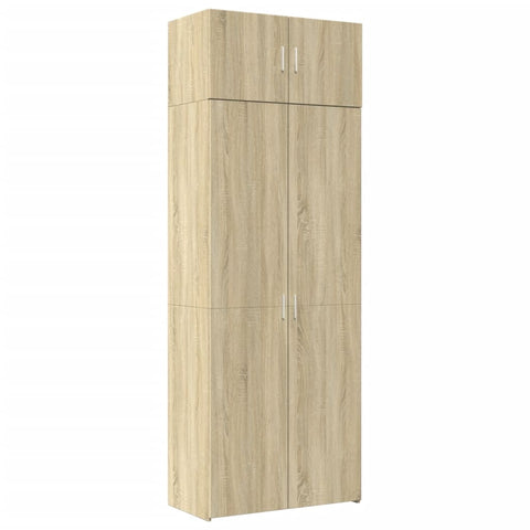 vidaXL Hochschrank Sonoma-Eiche 80x42,5x225 cm Holzwerkstoff