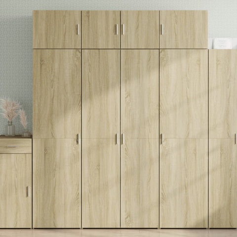 vidaXL Hochschrank Sonoma-Eiche 80x42,5x225 cm Holzwerkstoff