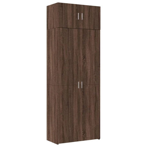 Hochschrank Eichen-Optik 80x42,5x225 cm Holzwerkstoff