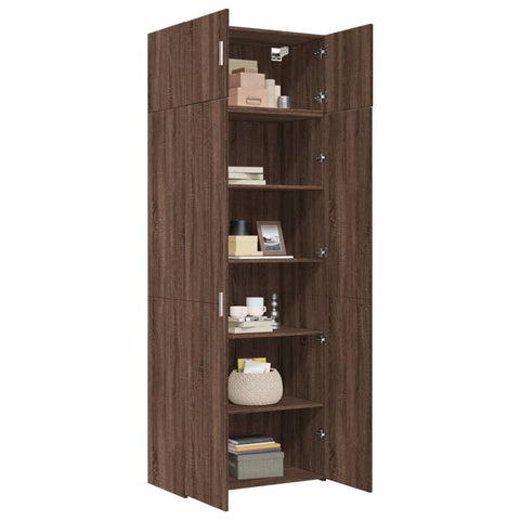 Hochschrank Eichen-Optik 80x42,5x225 cm Holzwerkstoff