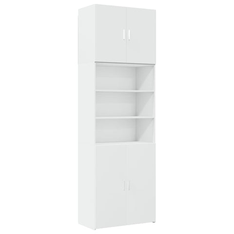 vidaXL Highboard Weiß 80x42,5x249 cm Holzwerkstoff