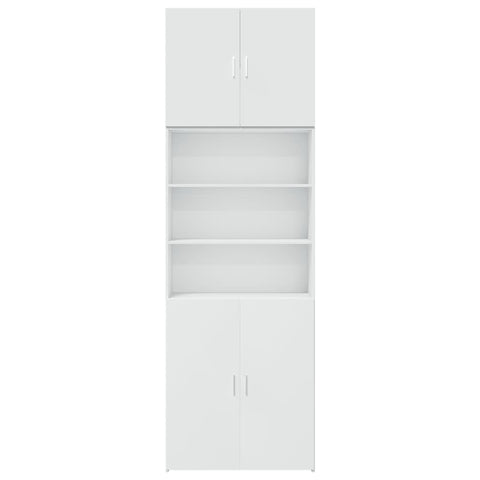 vidaXL Highboard Weiß 80x42,5x249 cm Holzwerkstoff