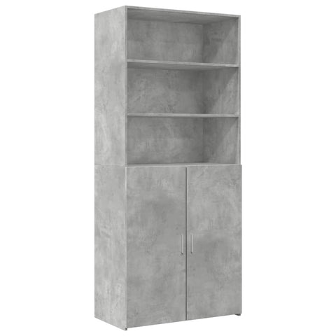 vidaXL Highboard Betongrau 80x42,5x249 cm Holzwerkstoff