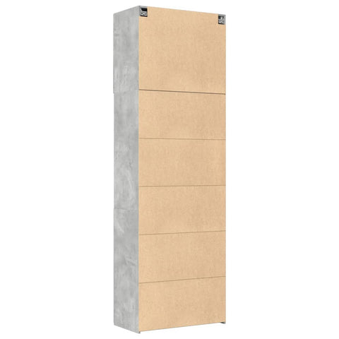 vidaXL Highboard Betongrau 80x42,5x249 cm Holzwerkstoff