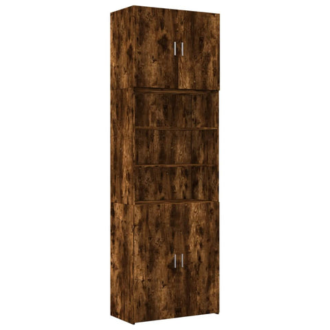 vidaXL Highboard Räuchereiche 80x42,5x249 cm Holzwerkstoff