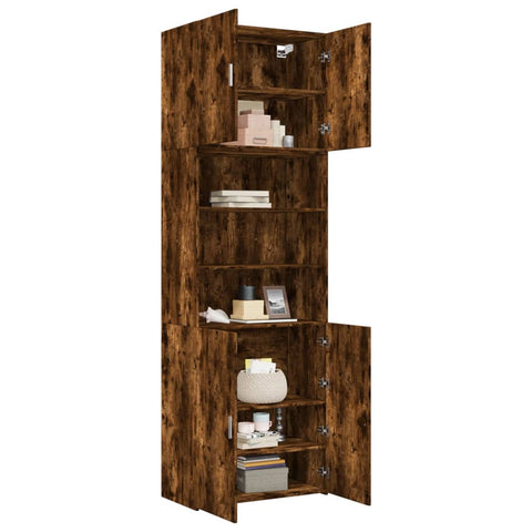 vidaXL Highboard Räuchereiche 80x42,5x249 cm Holzwerkstoff