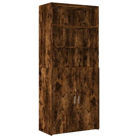 vidaXL Highboard Räuchereiche 80x42,5x249 cm Holzwerkstoff