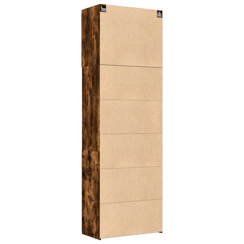 vidaXL Highboard Räuchereiche 80x42,5x249 cm Holzwerkstoff