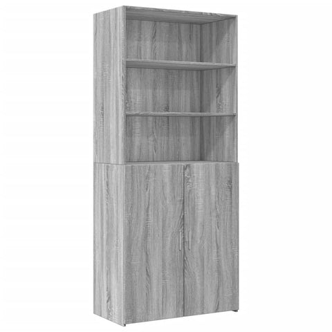 vidaXL Highboard Grau Sonoma 80x42,5x249 cm Holzwerkstoff