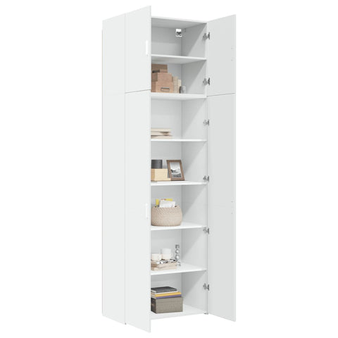 vidaXL Highboard Weiß 80x42,5x249 cm Holzwerkstoff