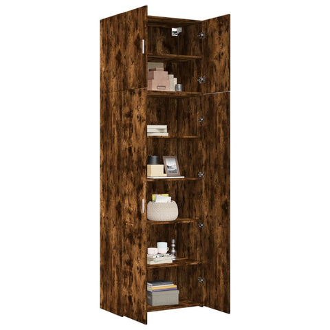 vidaXL Highboard Räuchereiche 80x42,5x249 cm Holzwerkstoff