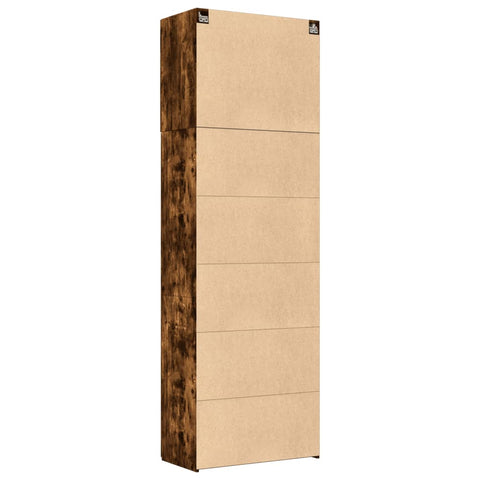 vidaXL Highboard Räuchereiche 80x42,5x249 cm Holzwerkstoff