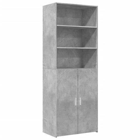 vidaXL Highboard Betongrau 70x42,5x185 cm Holzwerkstoff