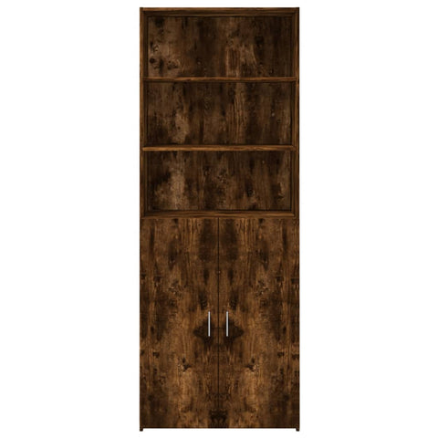 vidaXL Highboard Räuchereiche 70x42,5x185 cm Holzwerkstoff