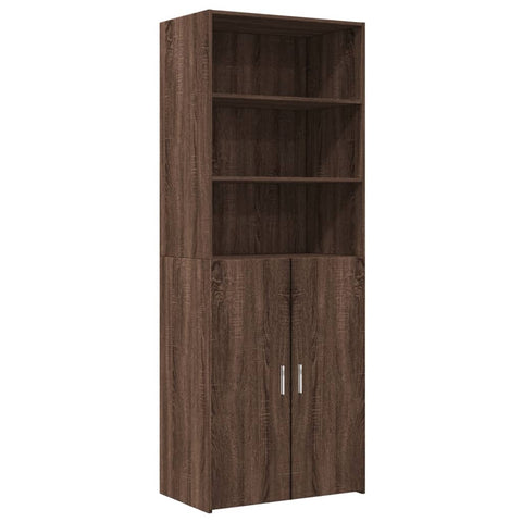 vidaXL Highboard Braun Eichen-Optik 70x42,5x185 cm Holzwerkstoff