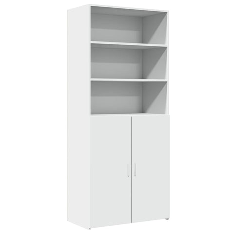 vidaXL Highboard Weiß 80x42,5x185 cm Holzwerkstoff