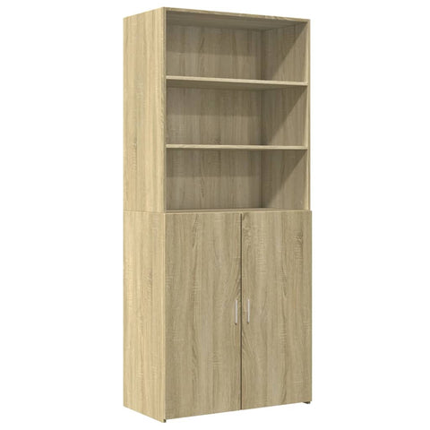 vidaXL Highboard Sonoma-Eiche 80x42,5x185 cm Holzwerkstoff