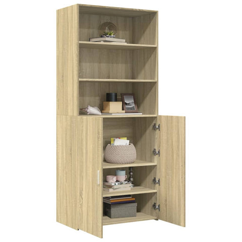 vidaXL Highboard Sonoma-Eiche 80x42,5x185 cm Holzwerkstoff