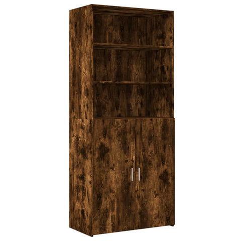 vidaXL Highboard Räuchereiche 80x42,5x185 cm Holzwerkstoff