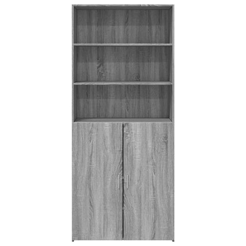 vidaXL Highboard Grau Sonoma 80x42,5x185 cm Holzwerkstoff