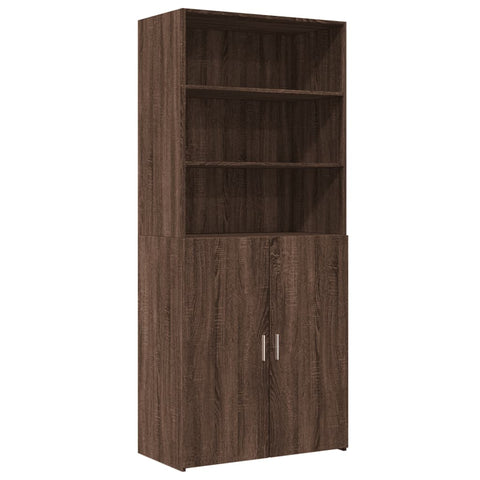 vidaXL Highboard Braun Eichen-Optik 80x42,5x185 cm Holzwerkstoff