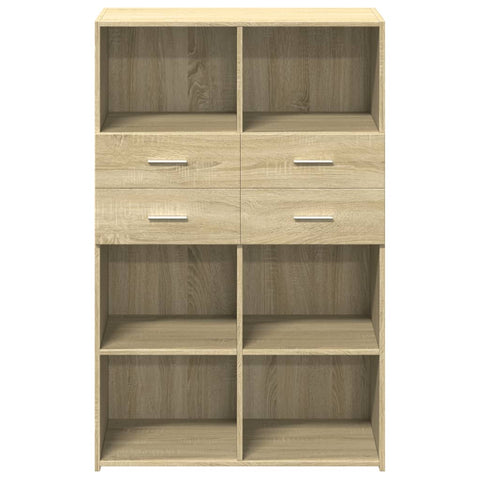 vidaXL Highboard Sonoma-Eiche 80x42,5x124 cm Holzwerkstoff