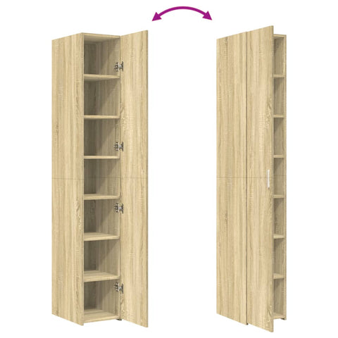 vidaXL Highboard Sonoma-Eiche 30x42,5x185 cm Holzwerkstoff