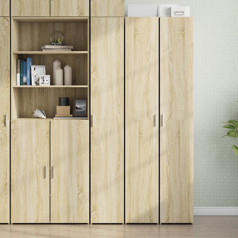 vidaXL Highboard Sonoma-Eiche 30x42,5x185 cm Holzwerkstoff