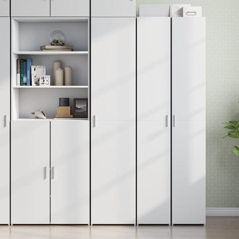 vidaXL Highboard Weiß 40x42,5x185 cm Holzwerkstoff