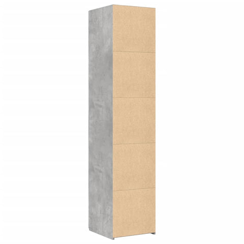 vidaXL Highboard Betongrau 40x42,5x185 cm Holzwerkstoff