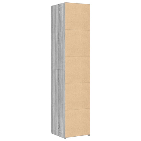 vidaXL Highboard Grau Sonoma 40x42,5x185 cm Holzwerkstoff