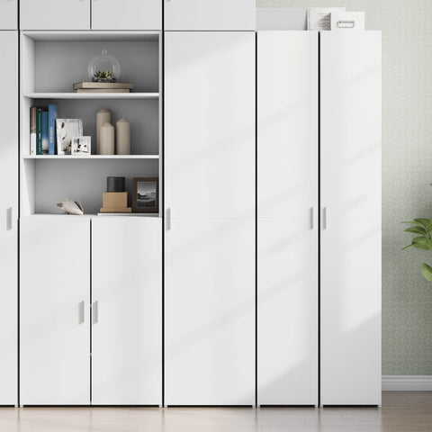 vidaXL Highboard Weiß 45x42,5x185 cm Holzwerkstoff