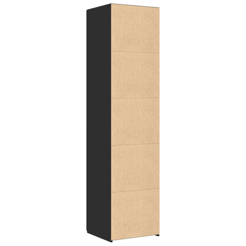 Highboard Schwarz 45x42,5x185 cm Holzwerkstoff