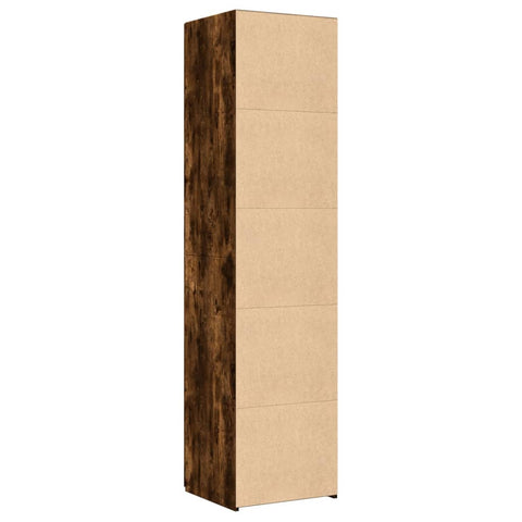 vidaXL Highboard Räuchereiche 45x42,5x185 cm Holzwerkstoff